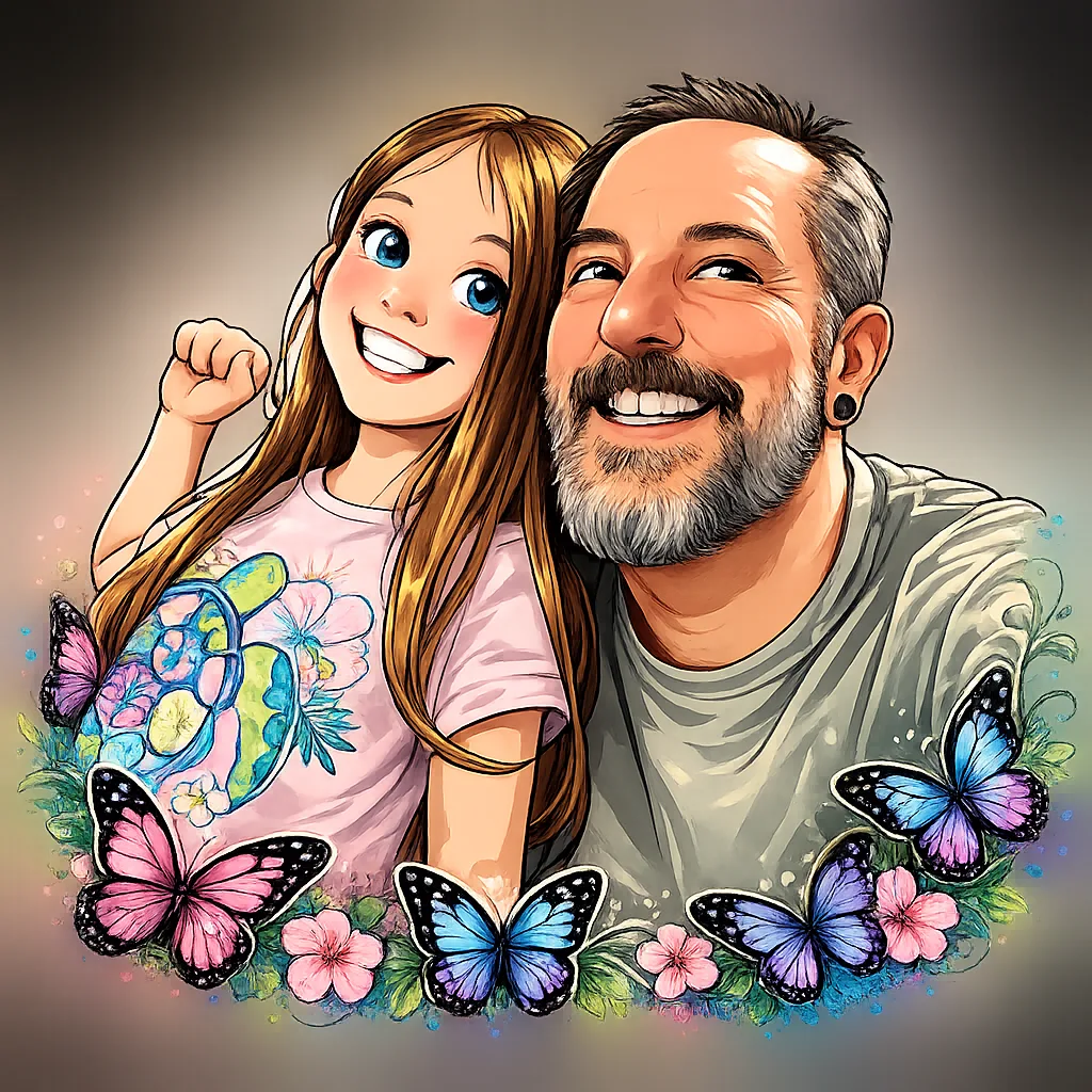 Custom character wall crawler print example