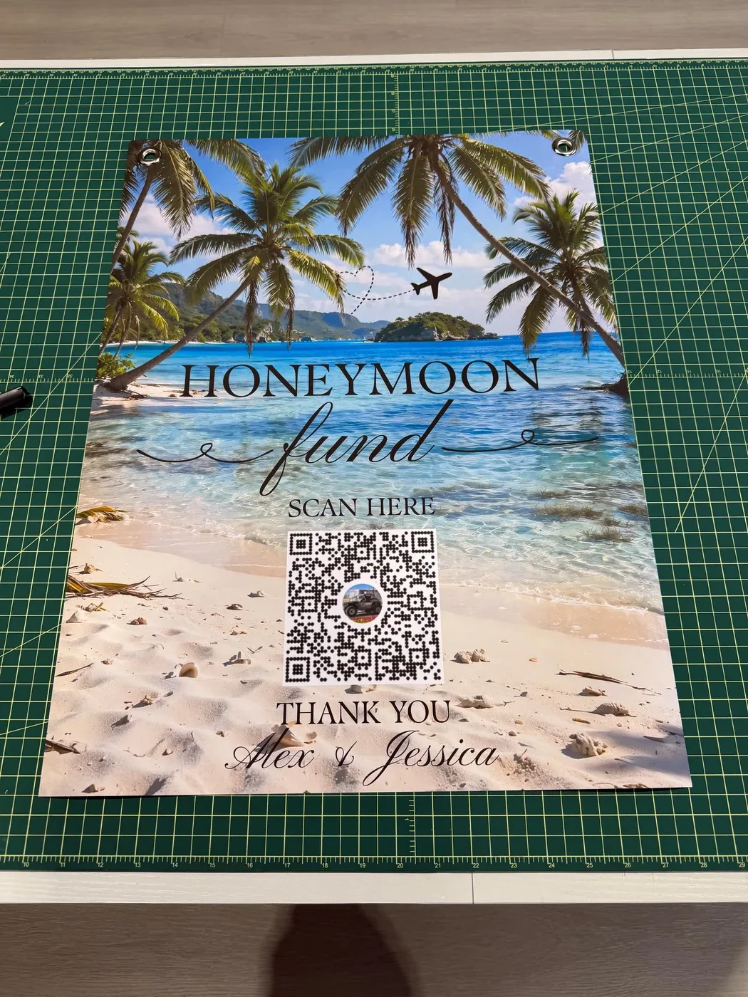 Event poster or signage example