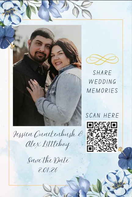 Event poster or signage example