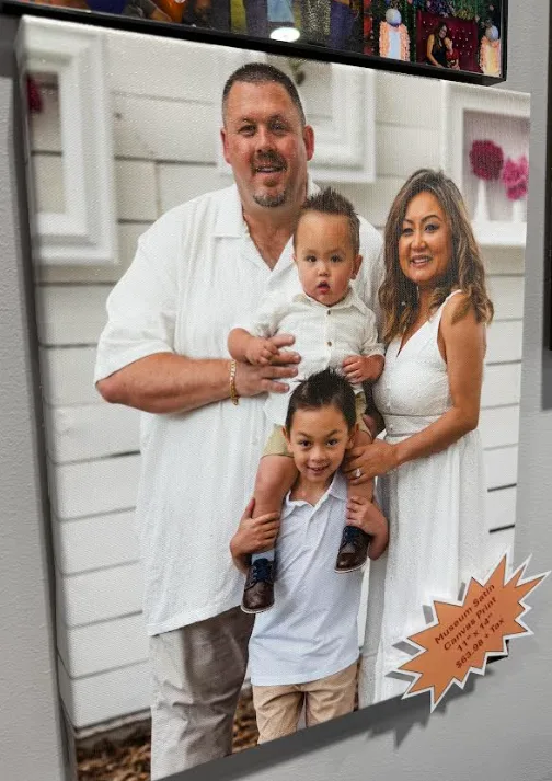 Photo print or canvas example